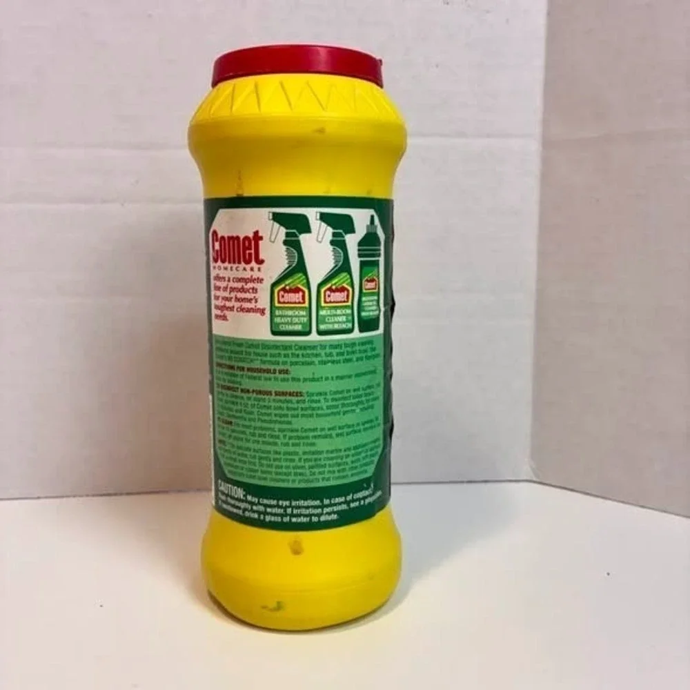 Vintage 1996 Comet Multi Room Cleanser Lemon Fresh 17 oz Advertising Prop Decor